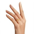 thumbnail image 2 of 10k Solid Gold Stacking Knot Ring, Dainty MIDI Wire Ring with Textured Finish, 2 of 3