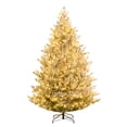 thumbnail image 1 of Gymax 8 FT Pre-Lit Artificial Christmas Tree w/ 1470 Branch Tips Warm White LED Lights, 1 of 10