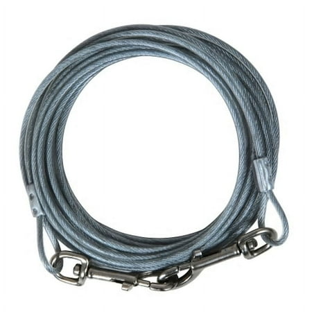 UPC: 0017334920157 | Petmate Aspen Pet Silver Metal Dog Tie Out Medium