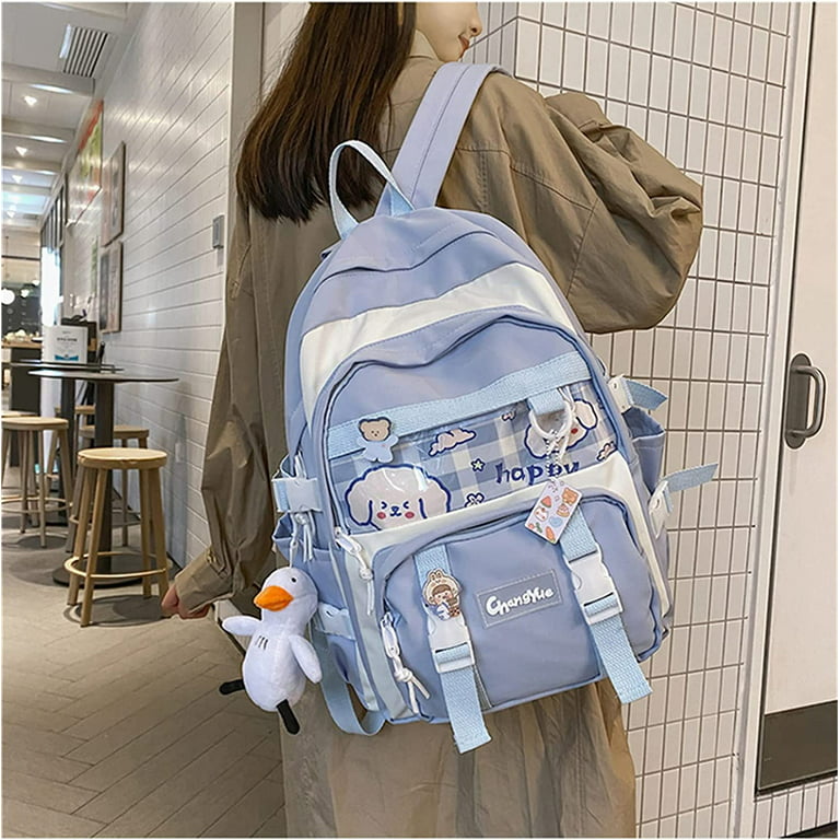 Japanese Style Cute Kuromi Backpack & Shoulder Love Heart student Messenger  Bag,  in 2023
