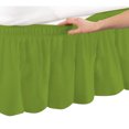 thumbnail image 2 of 100% Egyptian Cotton 1 PCs Wrap Around Bed Skirt 18 inches (Parrot Green,Full), 2 of 5