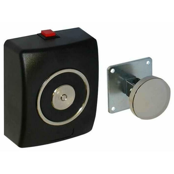 SECUREFAST - Fire Door Hold Open Magnet 24vdc Black Plastic