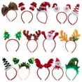 JOYIN 14 Christmas Headbands with Different Designs Santa Holiday Headbands for Kids Women Adult