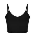 thumbnail image 3 of Dealovy Going out Tops for Women Ribbed V Neck Tank Tops Slim Comfy Cropped Camisole Tops Streetwear, 3 of 6
