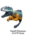 thumbnail image 3 of Bloques de construcción de dinosaurios jurásicos Tyrannosaurus Rex Wyvern Velociraptor Stegosaurus Juguetes para niños Figura de anime de dinosaurio, 3 of 5