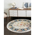 thumbnail image 4 of Rugs.com Aurelia Collection Rug – 7 Ft Round Multi Medium-Pile Rug Perfect For Kitchens, Dining Rooms, 4 of 4