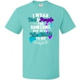 thumbnail image 3 of Inktastic Suicide Prevention Awareness I Wear Teal and Purple for Someone Who Meant the T-Shirt, 3 of 5