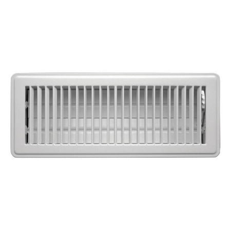 White Victorian Register - True Aire Floor Register 12