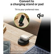 Belkin Convertible Magnetic Charging Stand 15W - MagSafe-Compatible Fast Qi2 Charger, Charger for Apple iPhone 16, 16 Plus, 16 Pro, 16 Pro Max, 16e, iPhone 15 & 14, Apple Airpods Pro- Black