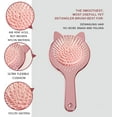 thumbnail image 3 of RV 1 pieza (rosa) Juego de cepillos para el cabello para niñas, juego de cepillos y peines para niñas, cabello húmedo y seco, lindo y brillante peine con bolsa de aire, peine de masaje, cepillo para desenredar, peine de peluquería BRILLAR Rojo Verde, 3 of 5