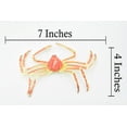 thumbnail image 3 of Crab, Spider Crab, Museum Quality, Hand Painted, Rubber Crustaceans, Realistic Toy Figure, Model, Replica, Kids, Educational, Gift, 7" CH271 BB124, 3 of 7