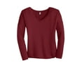 thumbnail image 5 of District Made Ladies Drapey Long Sleeve Tee-2XL (Cardinal), 5 of 6