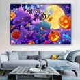 thumbnail image 3 of Póster vintage de Halloween, pinturas decorativas, figuras de anime, Pikachu, Charizard, Bulbasaur, Squirtle, Pokémon, arte mural de pared, juguete de regalo, 3 of 5