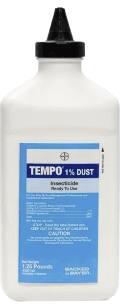 Tempo 1% Insecticidal Dust: Rapid Knockdown & Lasting Defense - Includes USA Supply Puffer