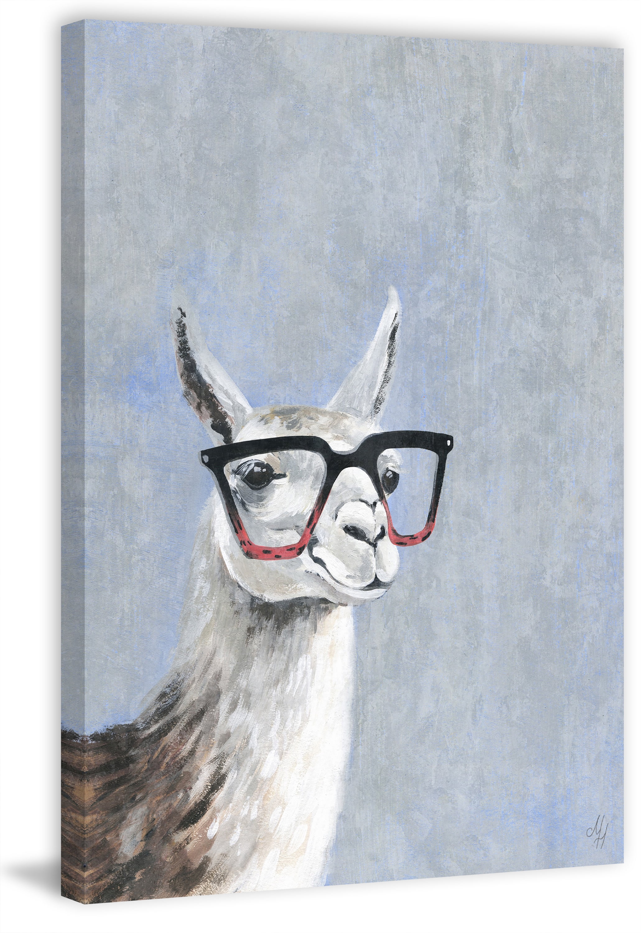Marmont Hill Smart Llama IV Canvas Wall Art