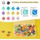 thumbnail image 2 of 56 dijes de dados de resina en 14 colores, con agujeros y ojales. Ideales para pulseras, collares y aretes., 2 of 7