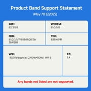 iPlay 70 E 10.95inch 4G Tablet 8GB+128GB 110Hz FHD IPS 7000mAh WiFi 5 Graphite Gray
