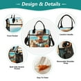 thumbnail image 3 of Dinosaur and Beach Sands Cooler Bag Lunch Bag Soft Cooler Cooling Tote Insulated Lunch Box for Adult Men Women, 3 of 6