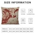 thumbnail image 5 of Qinduosi Throw Pillow Cover Vintage Cow Advertisment Home Decorative Linen Square Pillow Case for Men Women Boy Gilrs Bedroom Livingroom Cushion Cover Inch and Brown Pillowcase, 5 of 5