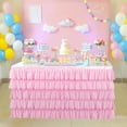 thumbnail image 3 of Tutu Table Skirt for Baby Shower Table Decorations for Party Wedding Birthday(Pink), 3 of 7