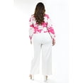 thumbnail image 3 of Blusa escote cruzado Roman Fashion Tallas Extras 1835 Fucsia 36, 3 of 7
