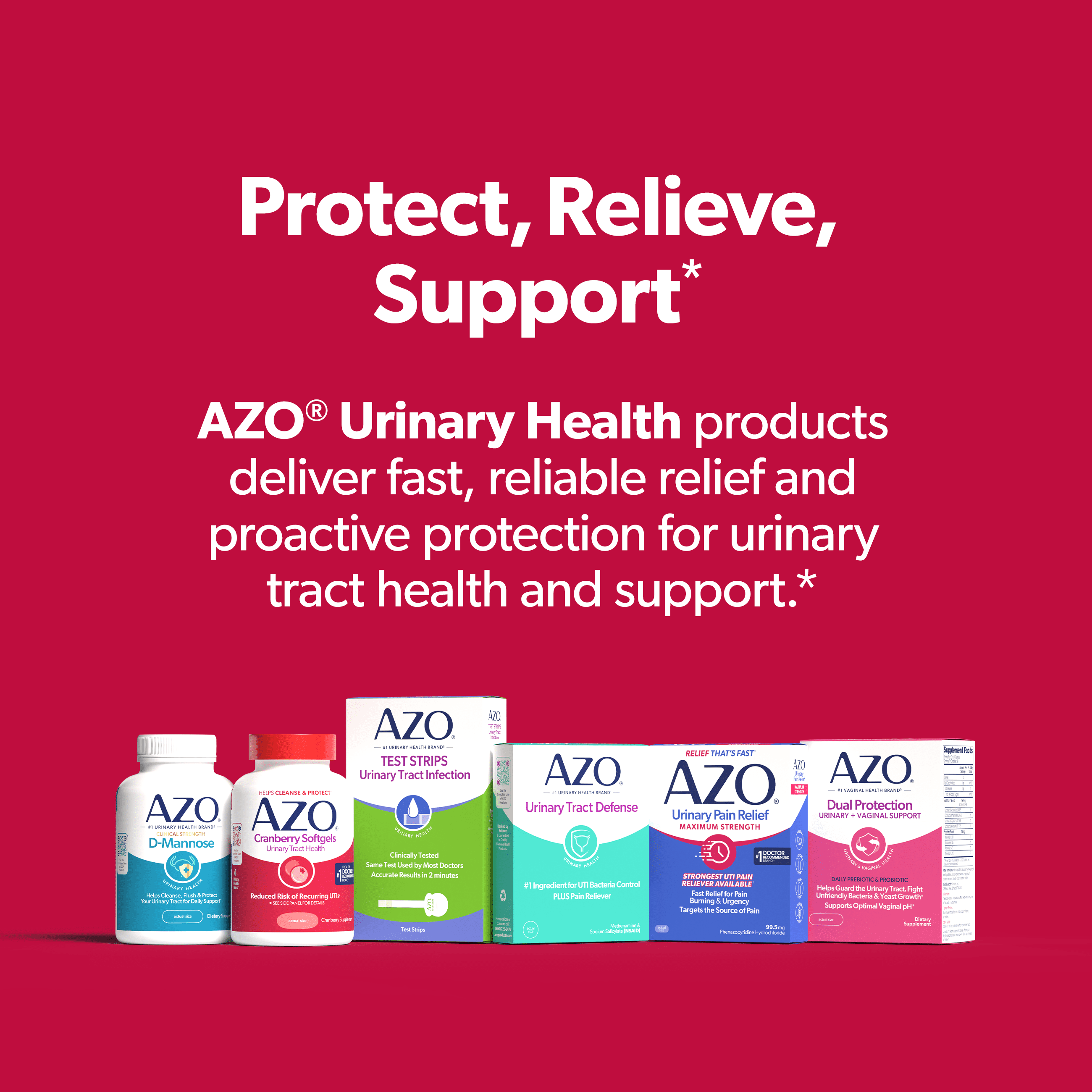 AZO Cranberry Urinary Tract Health Supplement, Helps Cleanse & Protect for Reduced UTIs, 100 Count