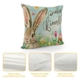 thumbnail image 4 of Nawypu  Cute Bunny Easter Outdoor Lumbar Pillow Covers, Farmhouse Spring Easter Egg Bunny Decor Lumbar Pillows Colorful Happy Easter Egg Rabbit Ear Pillows for Couch Porch, 4 of 5