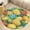 style-1, variant on Lunarable Pineapple Washable Round Rug -Circle Area Rugs for Nursery Bedroom, Vintage Non Slip Non Shedding Low Pile Carpet for Living Room Coffee Table Entryway