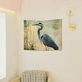 thumbnail image 6 of ZFLMY Blue Heron Tapestry Wall Decoration 100% Polyester Wall Art Tapestry for Decorative Wall Hanging Bedroom Living Room Decor 40x30in, 6 of 6