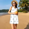 thumbnail image 3 of Disketp Cute Shark para Vestido sin Mangas para Mujeres, Vestidos de Verano para Mujeres, Casual y Holgado para la Playa, 3 of 7