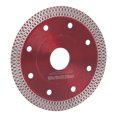 thumbnail image 4 of Hoja de sierra súper delgada hoja de sierra de porcelana con cuerpo de acero de aleación de manganeso rojo 65 circular de diamante para granito Octpeak Otros, 4 of 8