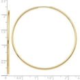 thumbnail image 5 of 10K Yellow Gold Polished Endless Tube Hoop Earrings, 5 of 5