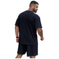 thumbnail image 3 of Dresfit Men's 2 Piece Outfits Crew Neck Short Sleeve T Shirts Match Shorts 2 Piece Sets 2026 Summer Oversize Breathable Short Sets Lightweight Loose Tracksuit M, 3 of 3