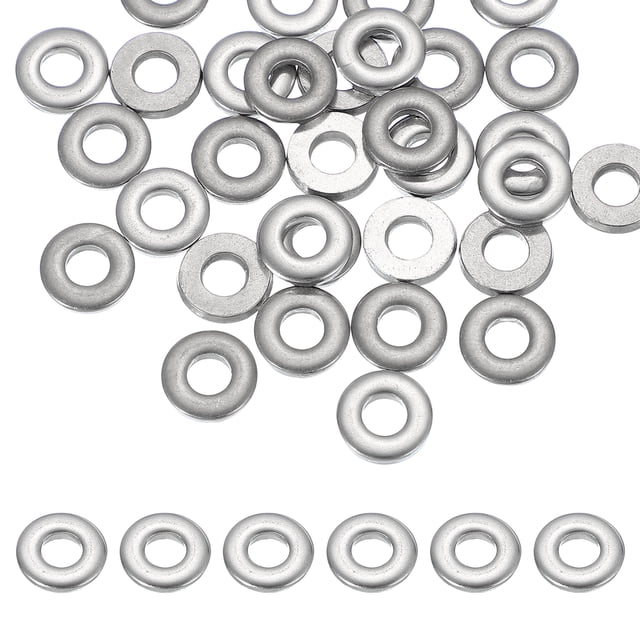 Uxcell Ensemble de Rondelles Métalliques M4 x 10mm, 36 Pcs Rondelles Plates en Acier Inoxydable 304