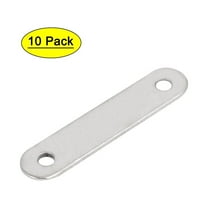 Uxcell 38mm x 8mm Metal Straight Corner Brackets Flat Mending Repair Plates 10Pcs