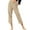 Khaki, variant on PMVFHDE Women's Casual Straight Leg Pants Elastic Waist with Side Pockets Zipper Detail Pull On Trousers Navy,S