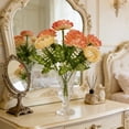 thumbnail image 5 of Artificial Small Tea Bud Fake Flowers, Silk Floral Bouquet for Wedding Mother's Day Bridal Decor, Realistic Faux Flower Arrangement for Home Table and Mantel Decor, E, 5 of 6