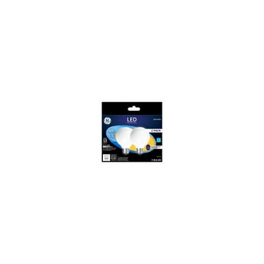 GE 25016 Medium-Base Frost G25 Globe Dimmable LED Bulb, Soft White, 5.5W, 2-Pk
