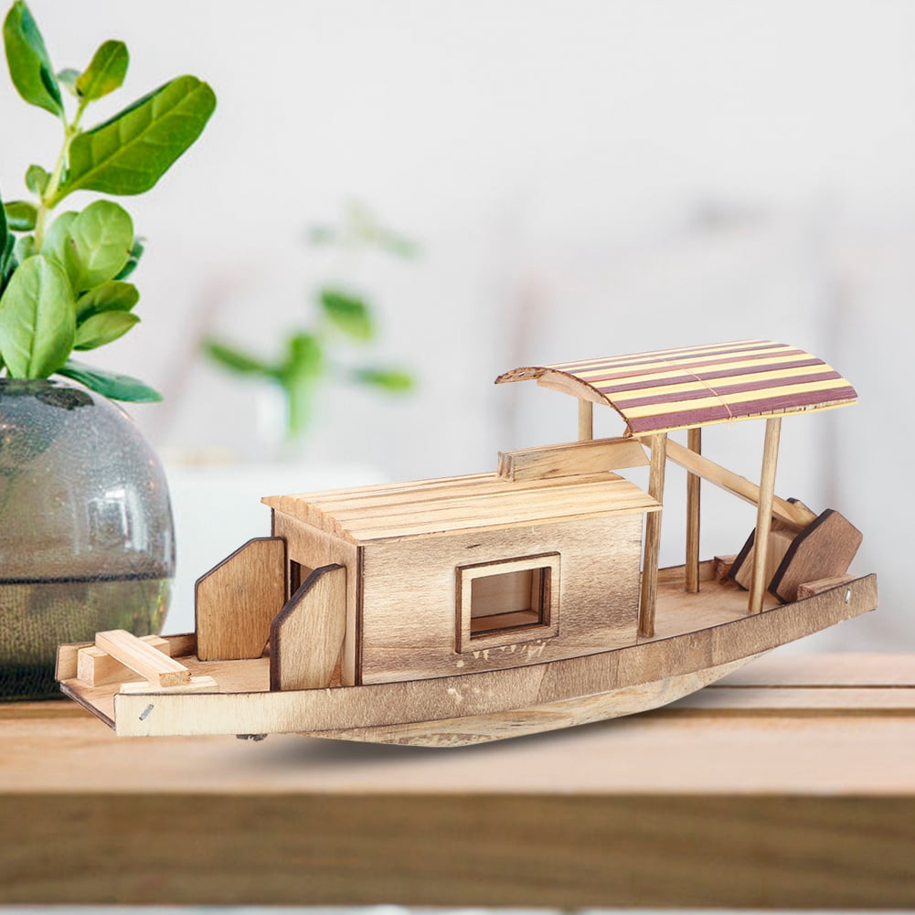 Ship Assembly Model DIY Kits Wooden Sailing Boat Decoration Wood Toy Creative 