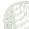 thumbnail image 6 of DecMode Plastic Rattan Outdoor Chair - White, 6 of 16