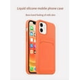 thumbnail image 6 of Silicone Card Holder Protection Case For iPhone 13 Mini in Red, 6 of 8
