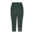 thumbnail image 4 of Women's High Waist Summer Casual Stretch Capri Pants With Rhinestone Design For Daily Wear Comfortable And Stylish, 4 of 4