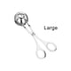 thumbnail image 5 of Advancent Máquina para hacer albóndigas, portátil, cómoda, Clip para albóndigas, pinzas antiadherentes multifuncionales para alimentos, Cocina y Comedor plata grande, 5 of 6