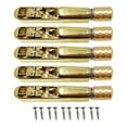thumbnail image 1 of Xuanheng Pont de Guitare Électrique Sans Tête & Ensemble de Queue Pièces de Rechange en Métal Selle Simple Accessoires de Modification de Guitare Doré 5 Cordes, 1 of 8