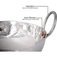 thumbnail image 6 of LEROYAL Stainless Steel Hammered cook Kadai Kadhai  2 Liter Capacity & 8.3 cm Diameter Cooking Wok for Kitchen Cookware Home, 6 of 9