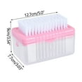 thumbnail image 2 of Kiplyki Multifunctional Soap Bubble Box Free Hand Rubbing Toilet Creative Roller Plus Size Soap Box With Laundry Brush, 2 of 2