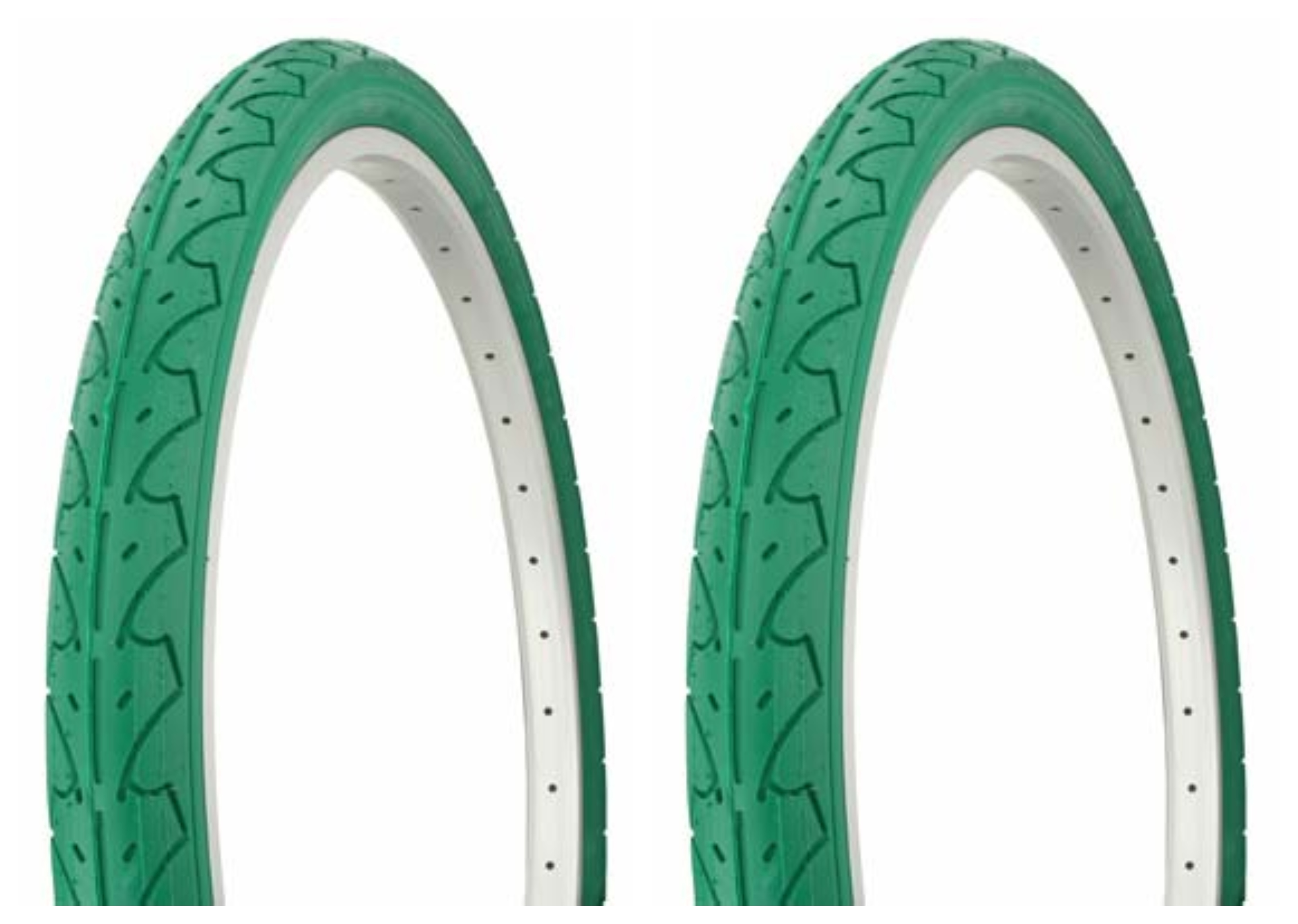Lowrider Tire set. 2 Tires. Two Tires 26 X 1.95 GREEN 105 bike part