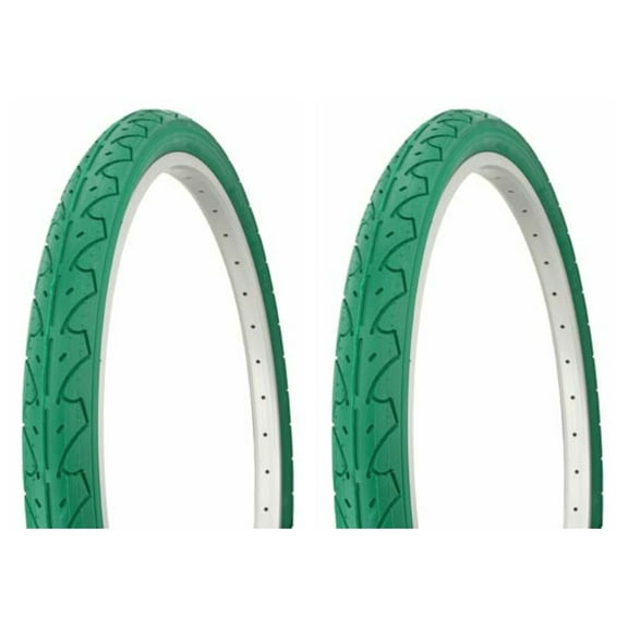 Lowrider Tire set. 2 Tires. Two Tires 26 X 1.95 GREEN 105 bike part, bicycle part, bike accessory, bicycle accessory