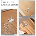 thumbnail image 3 of WEUVEB 2 Pcs Creative Zinc Alloy Train Keychains Key for Professionals and Collectors, 3 of 9