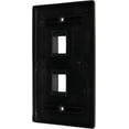 thumbnail image 5 of Buyer's Point Blank 2 Port Keystone Wall Plate (Black) (2 Pack), 5 of 6